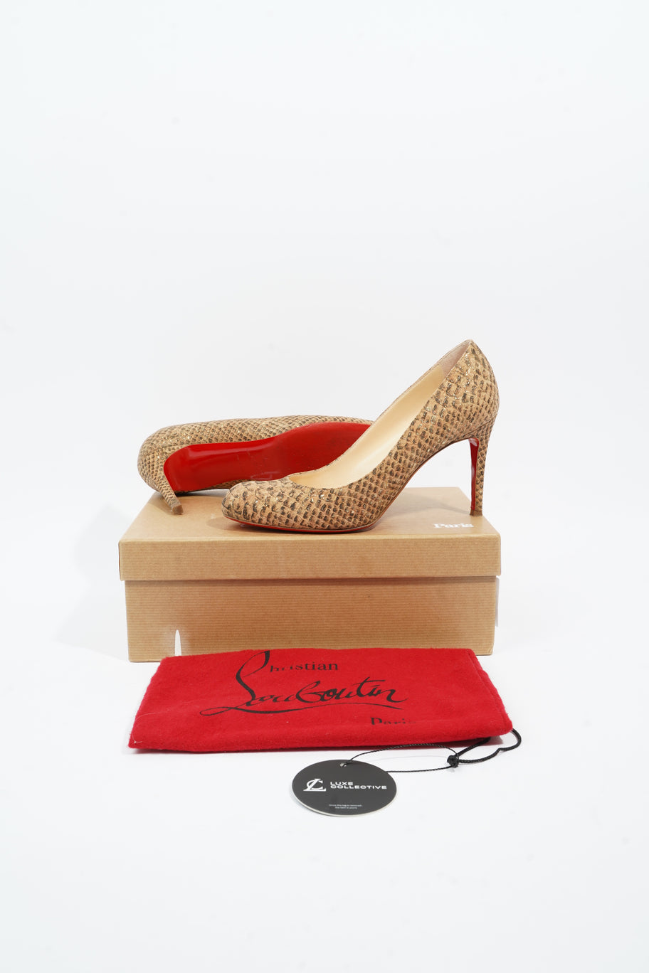 Christian Louboutin Simple Pump 85 Gold Cork EU 37 UK 4 Image 9