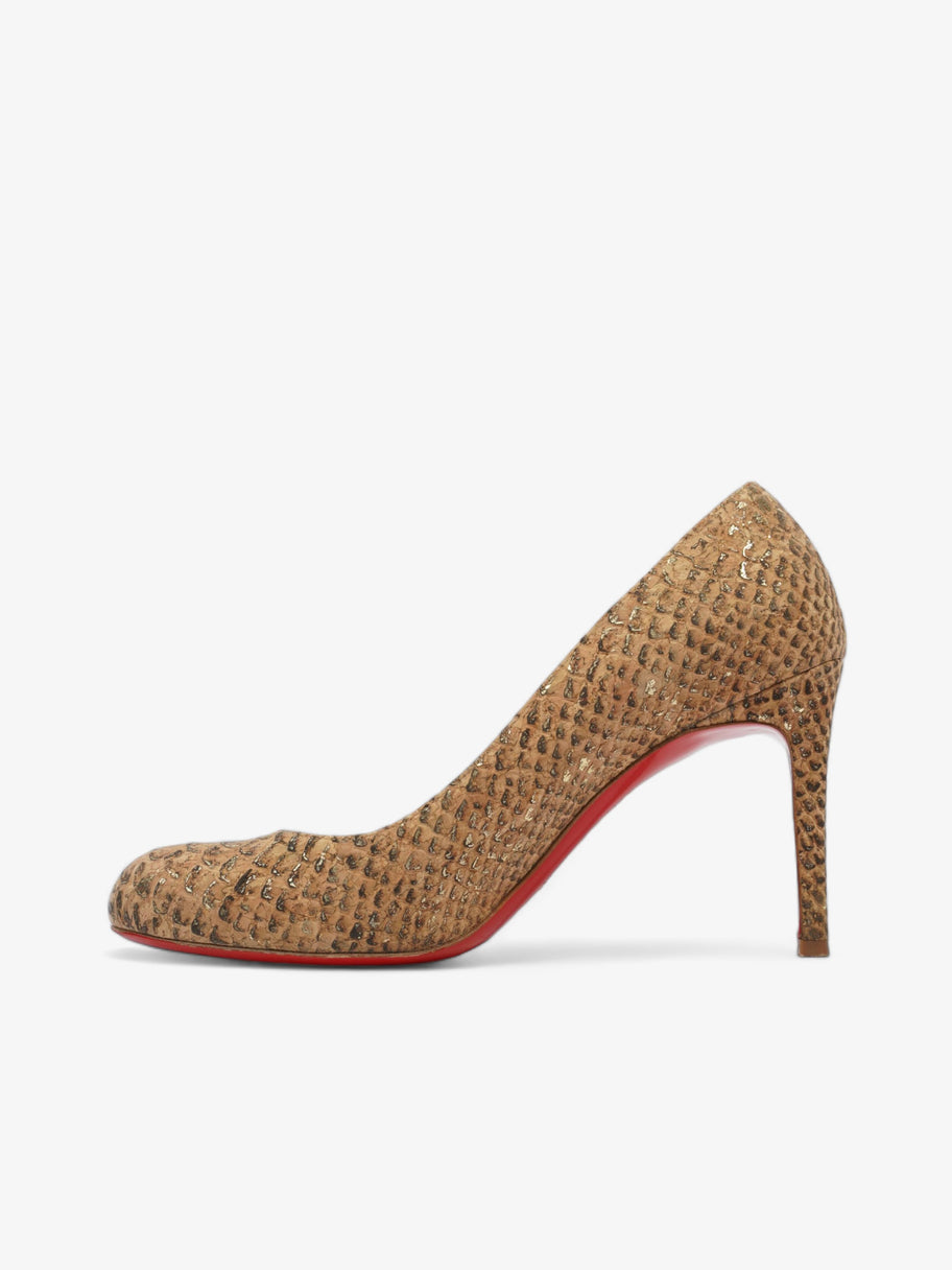 Christian Louboutin Simple Pump 85 Gold Cork EU 37 UK 4 Image 3