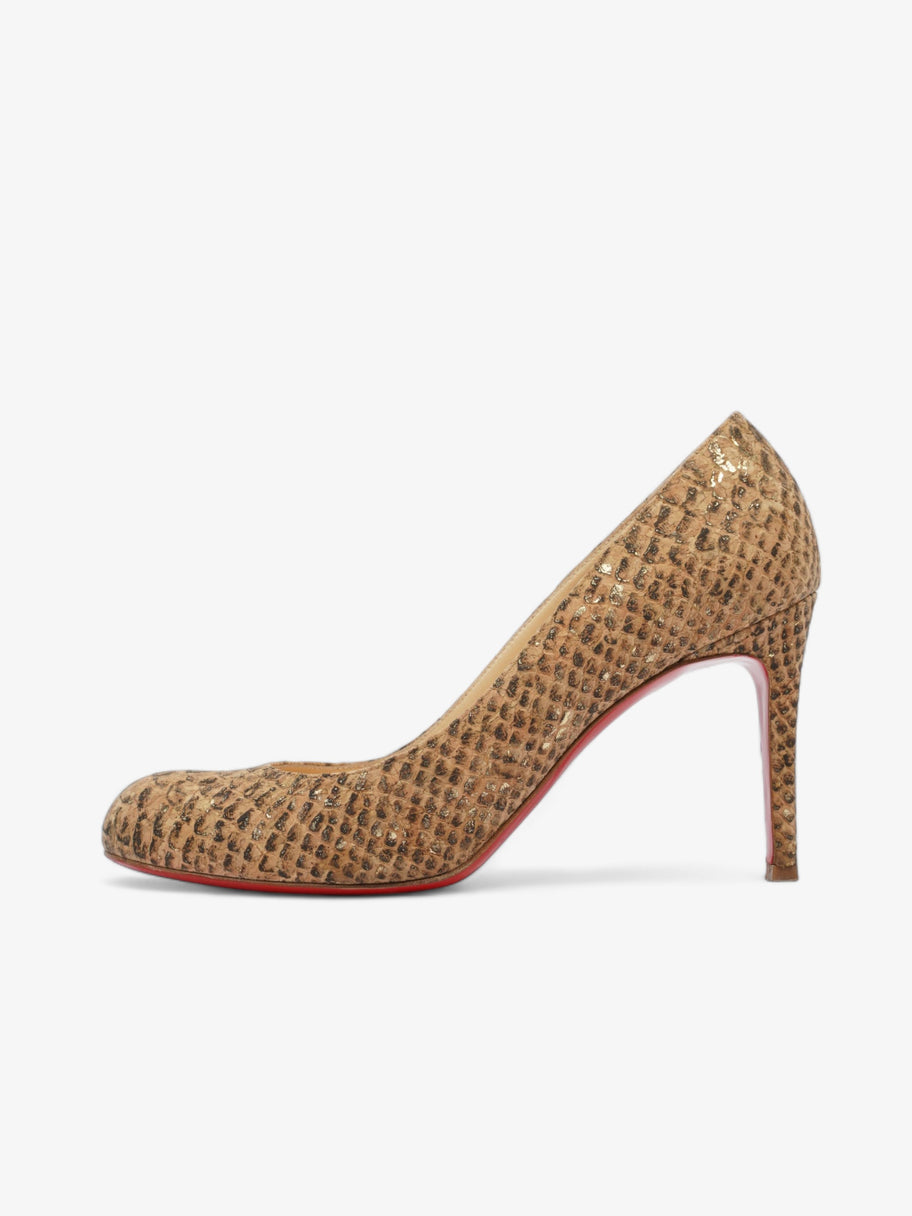 Christian Louboutin Simple Pump 85 Gold Cork EU 37 UK 4 Image 5