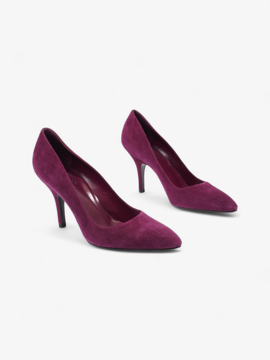 Hermes Suede Heels 80 Purple Suede EU 36 UK 3 Image 2