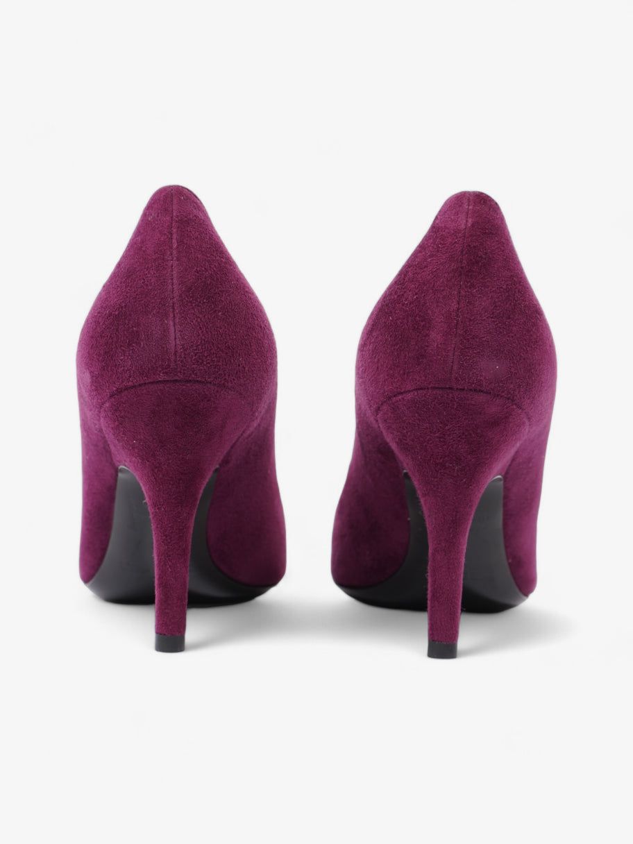 Hermes Suede Heels 80 Purple Suede EU 36 UK 3 Image 6