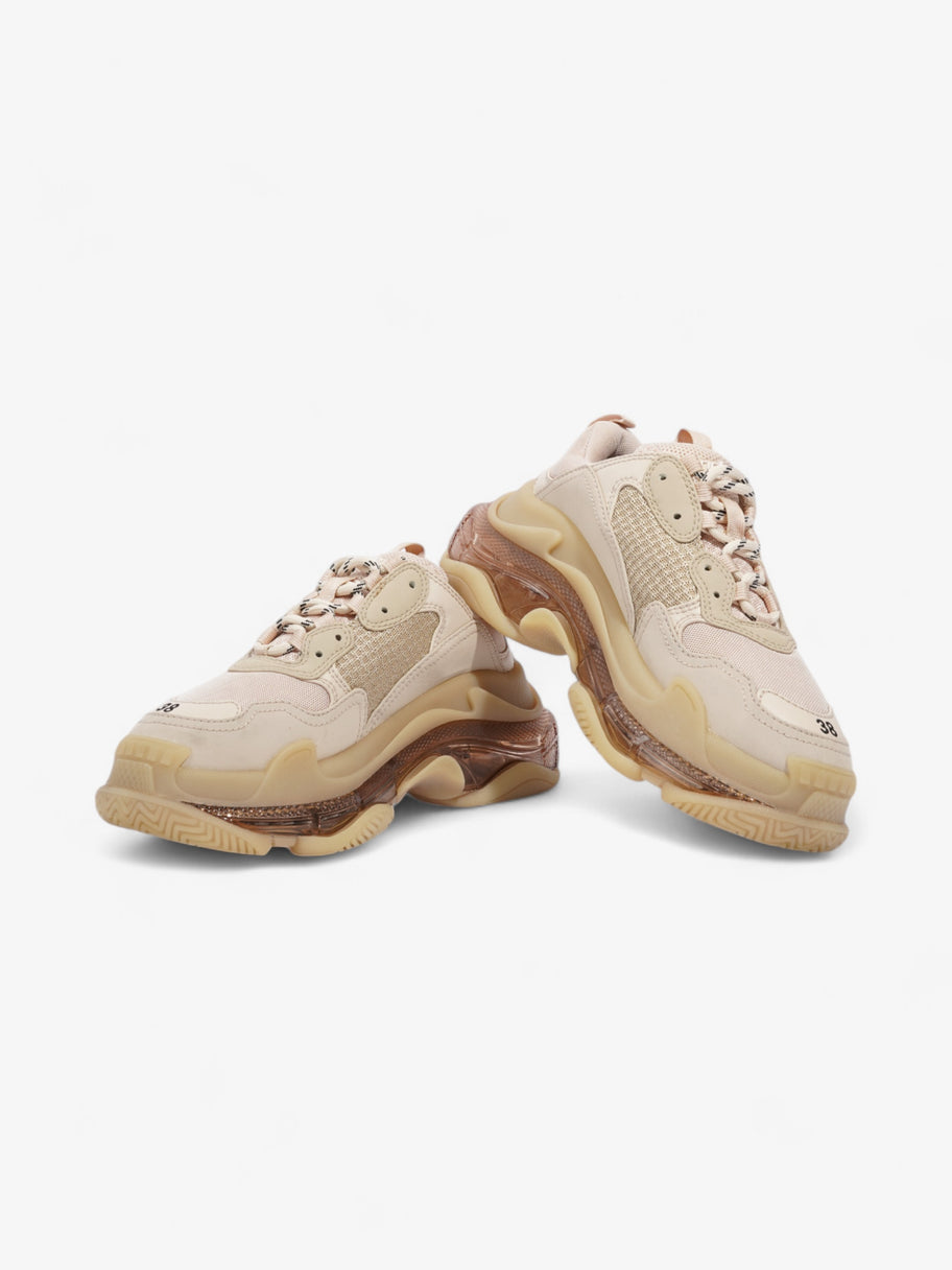 Balenciaga Triple S Clear Sole Beige  Mesh EU 38 UK 5 Image 9