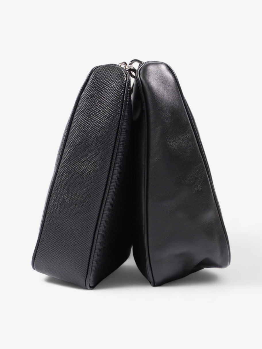 Prada Triangle Bag Black Saffiano Leather Image 3