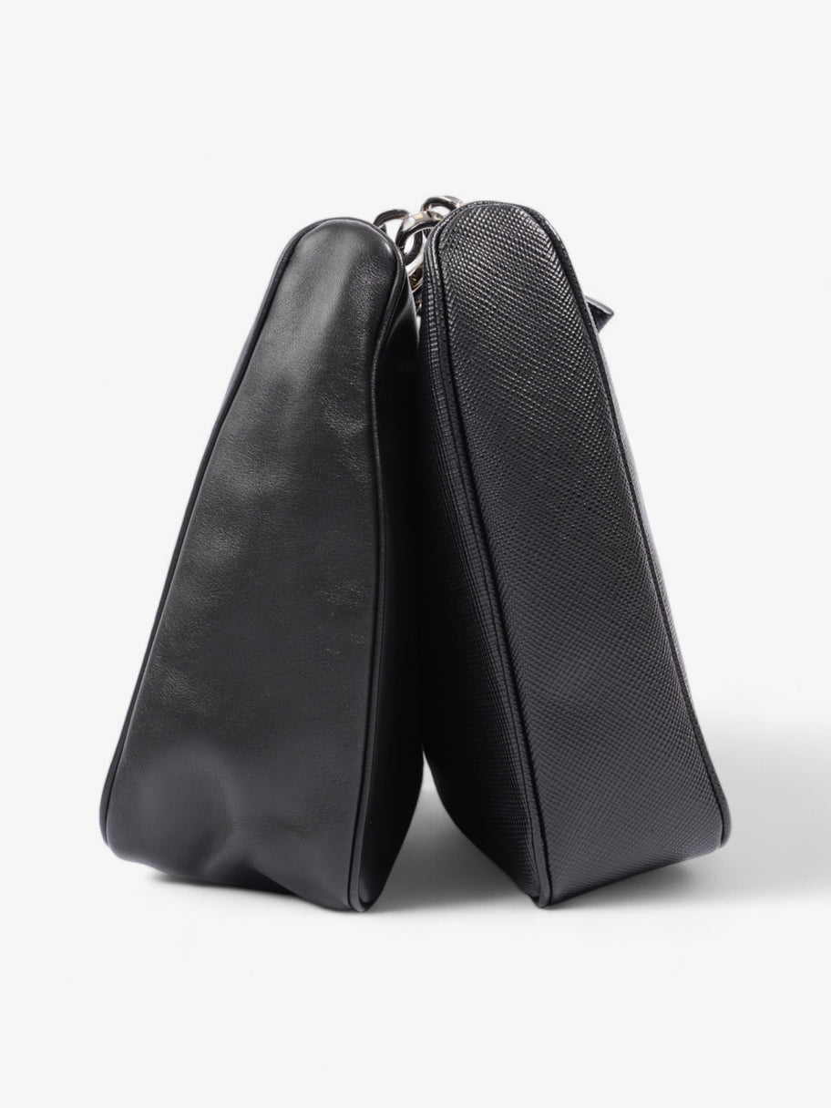 Prada Triangle Bag Black Saffiano Leather Image 5