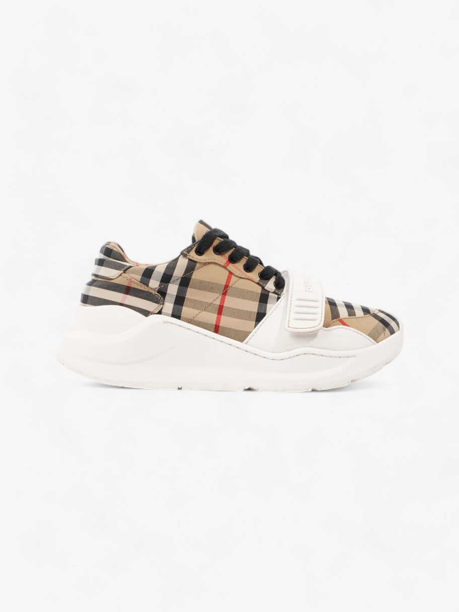 Burberry Regis Sneaker Archive Beige / White Cotton EU 38.5 UK 5.5 Image 1