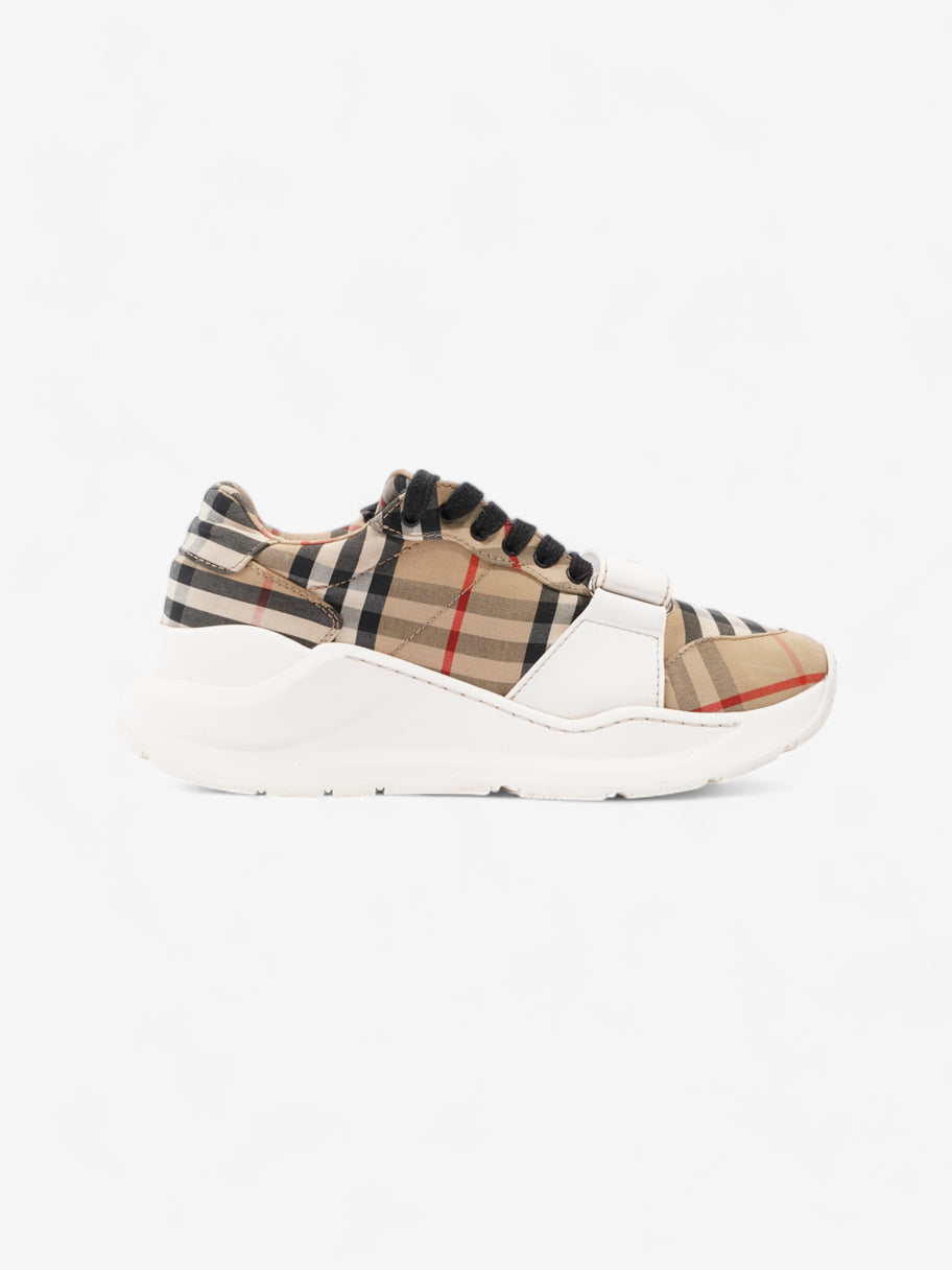 Burberry Regis Sneaker Archive Beige / White Cotton EU 38.5 UK 5.5 Image 4