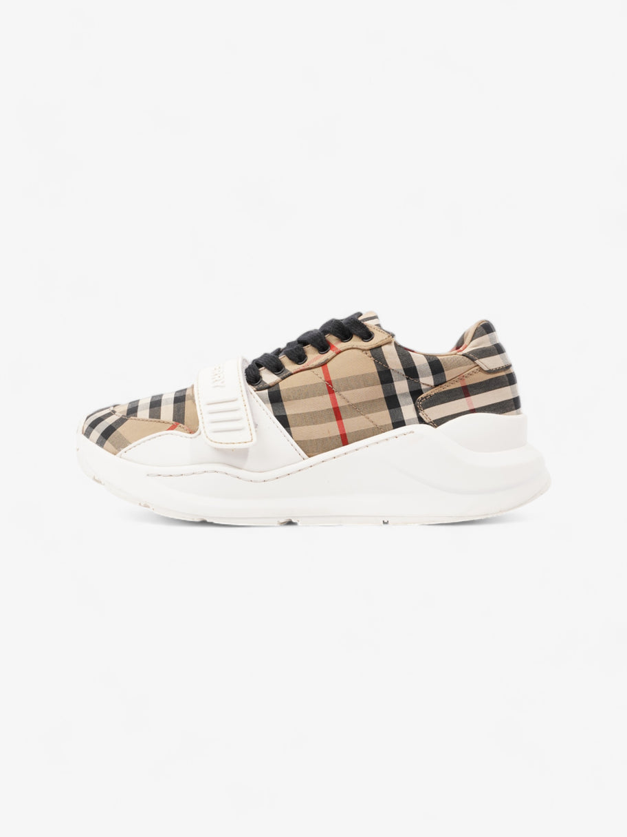 Burberry Regis Sneaker Archive Beige / White Cotton EU 38.5 UK 5.5 Image 5