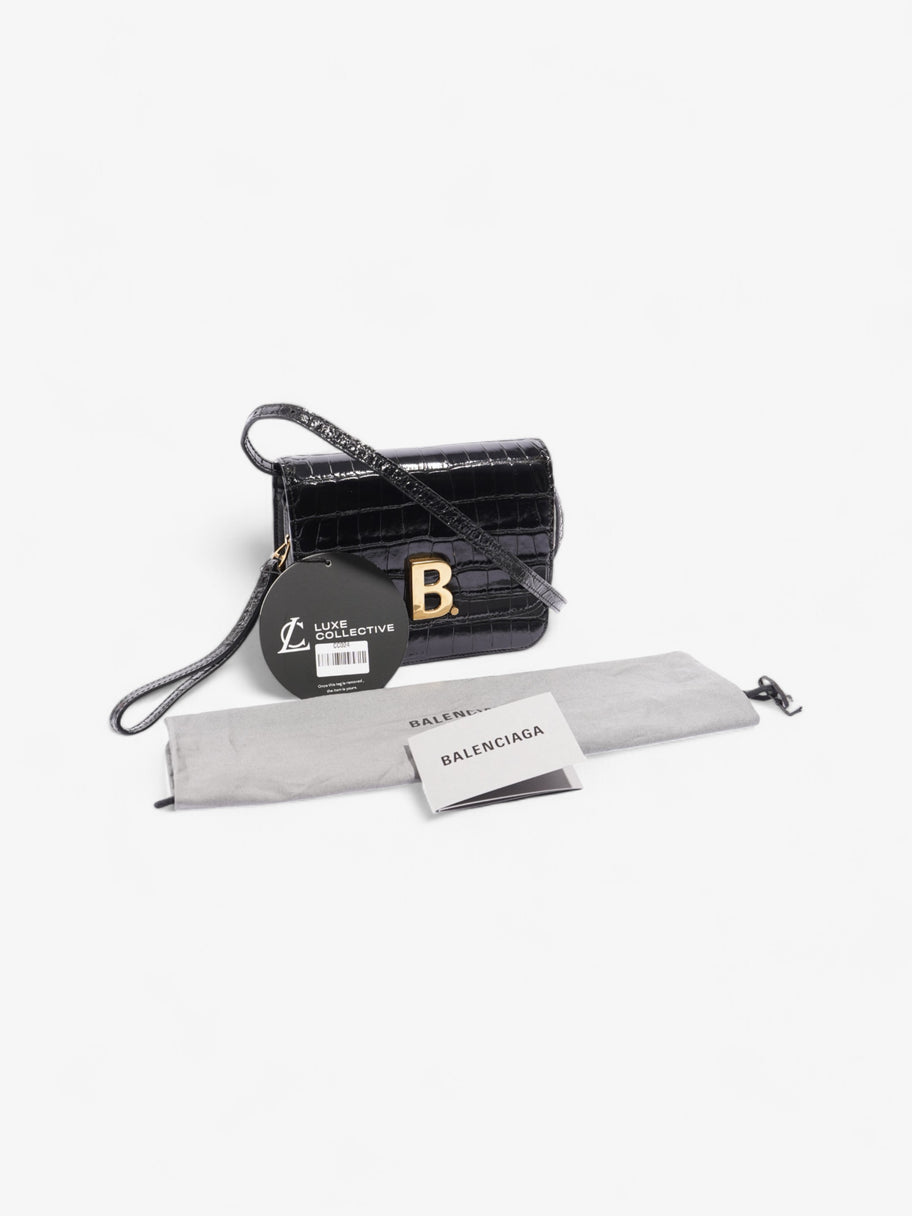 Balenciaga B Bag Black Calfskin Leather Small Image 9