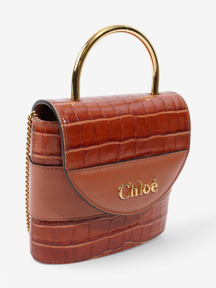 Chloe Aby Lock Bag Red Leather Small Image 7