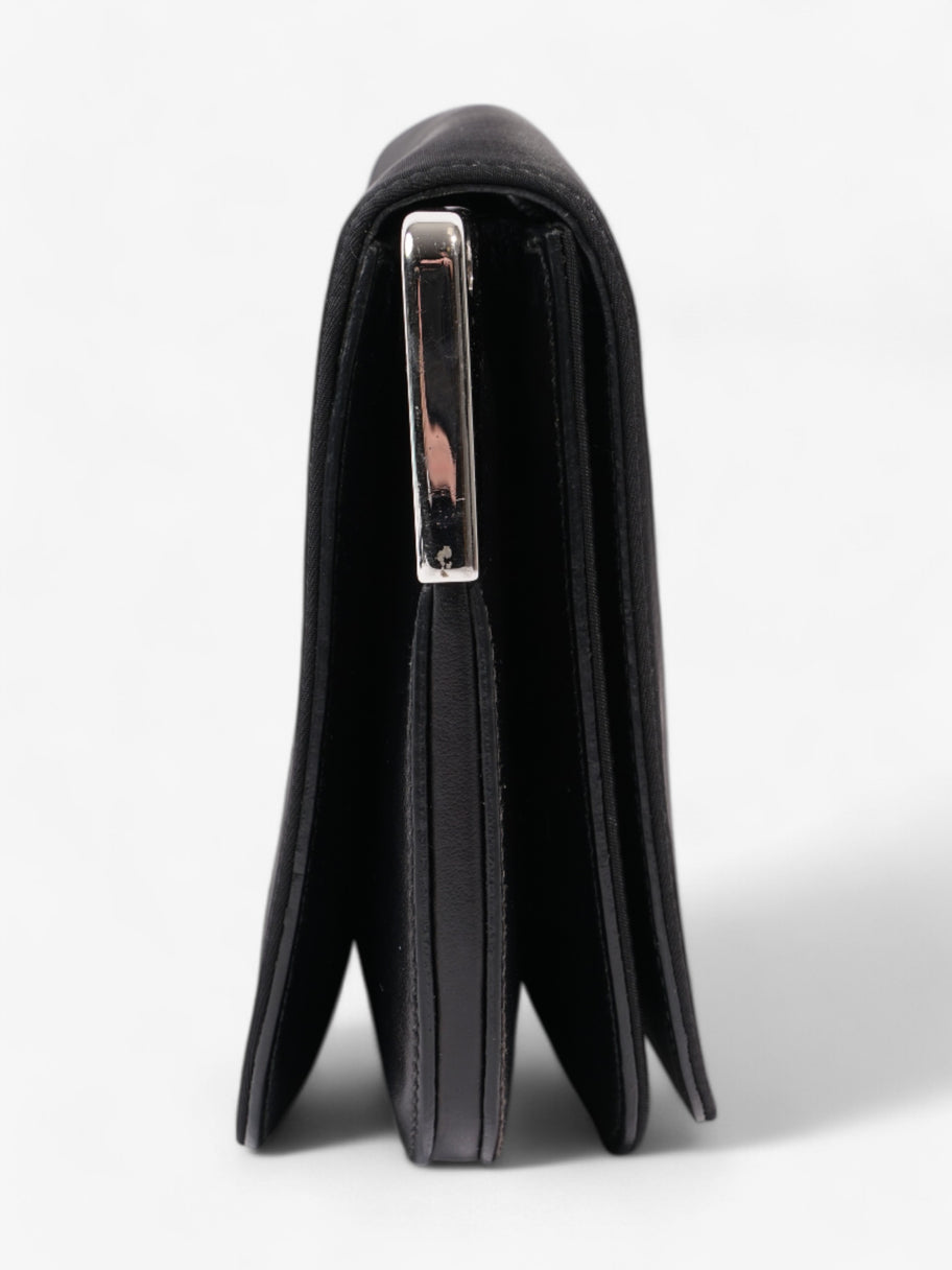 Prada Nylon and Leather Shoulder Bag in Black Black Nylon Image 3