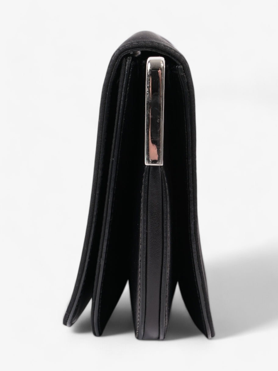 Prada Nylon and Leather Shoulder Bag in Black Black Nylon Image 5