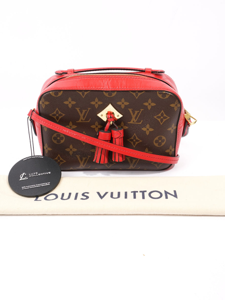 Louis Vuitton Saintonge Monogram / Red Coated Canvas Image 9