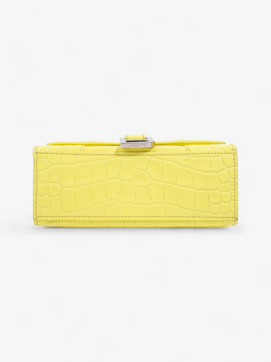 Balenciaga Hourglass Neon Yellow Grained Leather XS Image 6