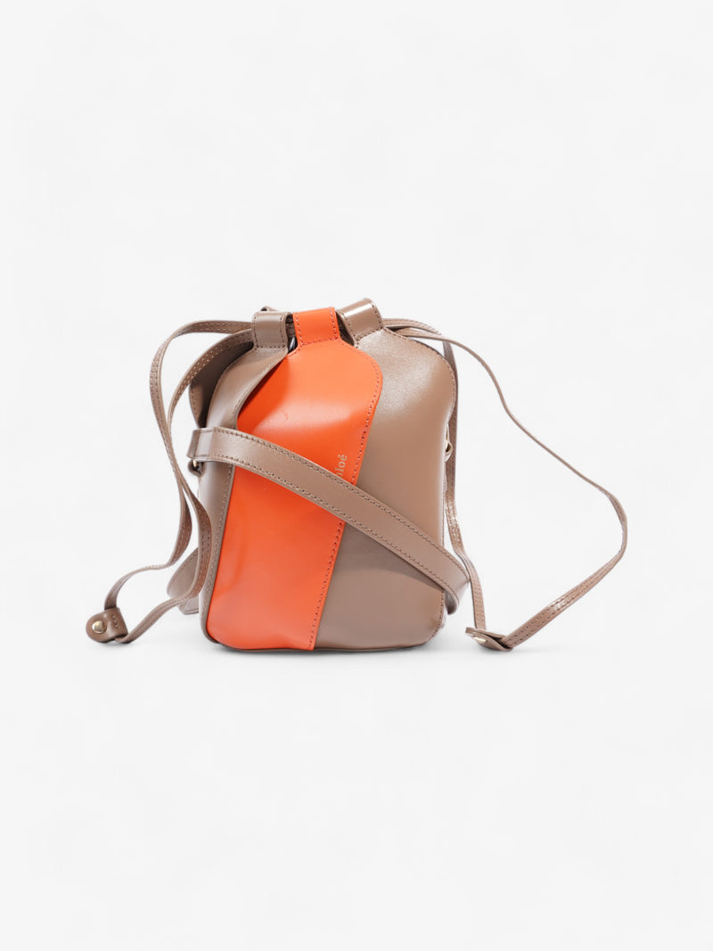  Chloe Mini Tulip Brown  / Orange Leather