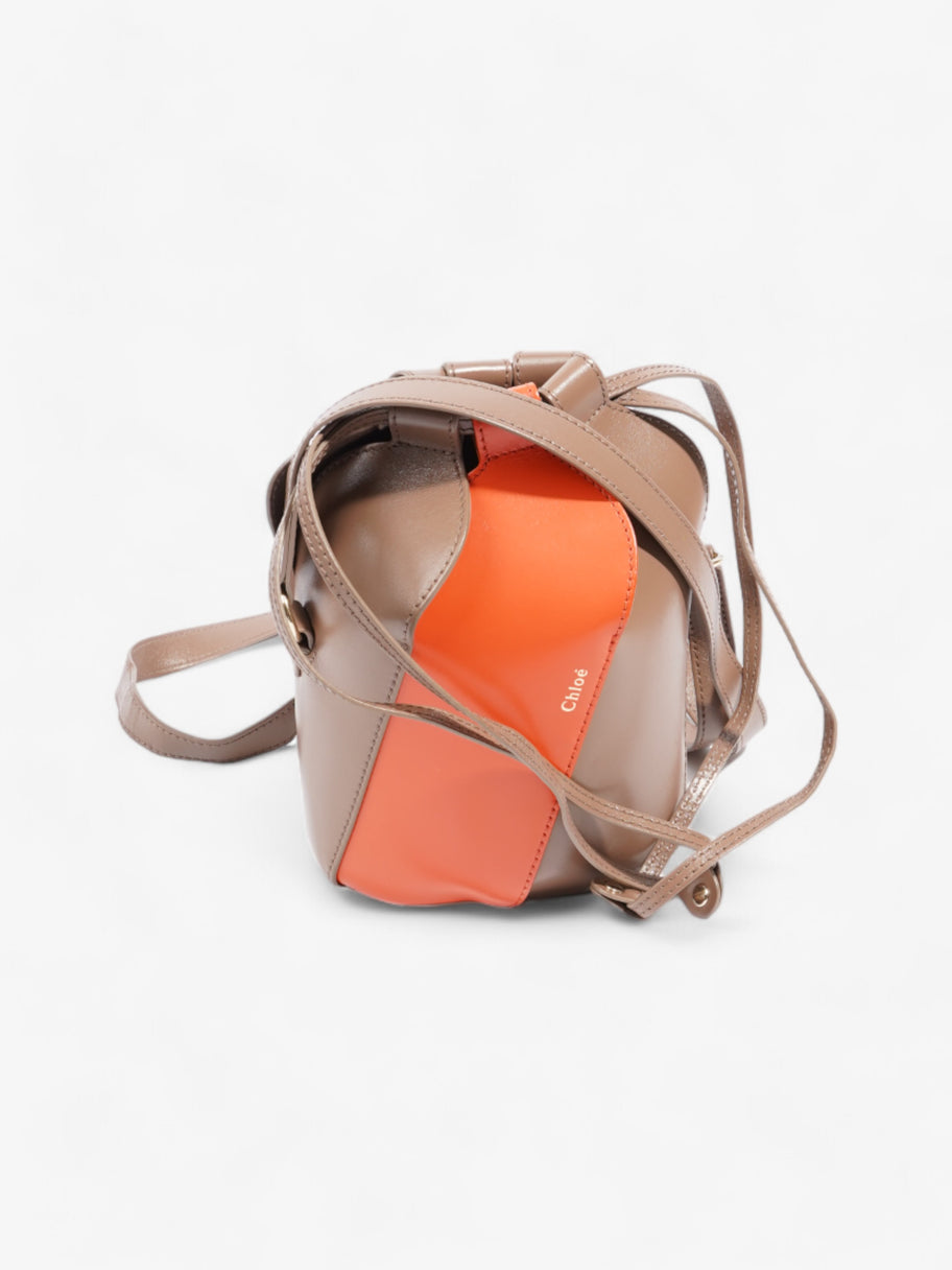 Chloe Mini Tulip Brown  / Orange Leather Image 9