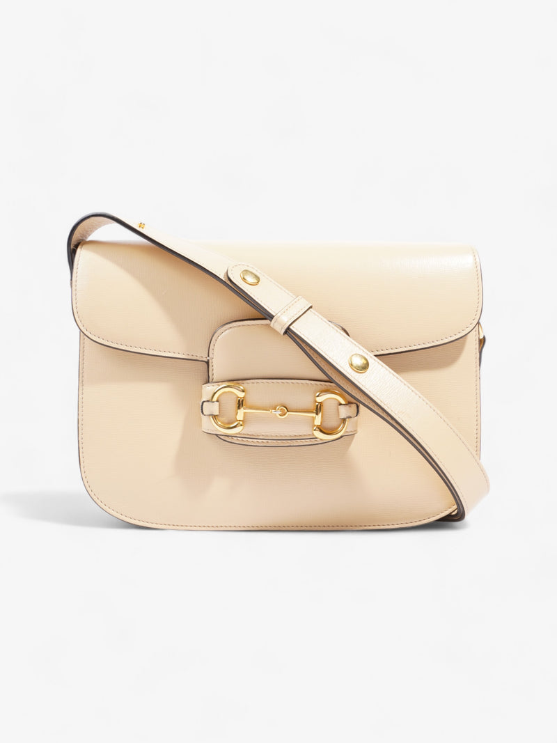  Gucci Horsebit 1955 Beige Leather