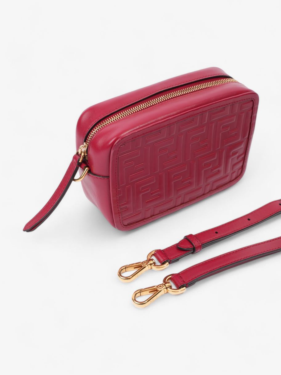 Fendi Camera Bag Red Leather Mini Image 7