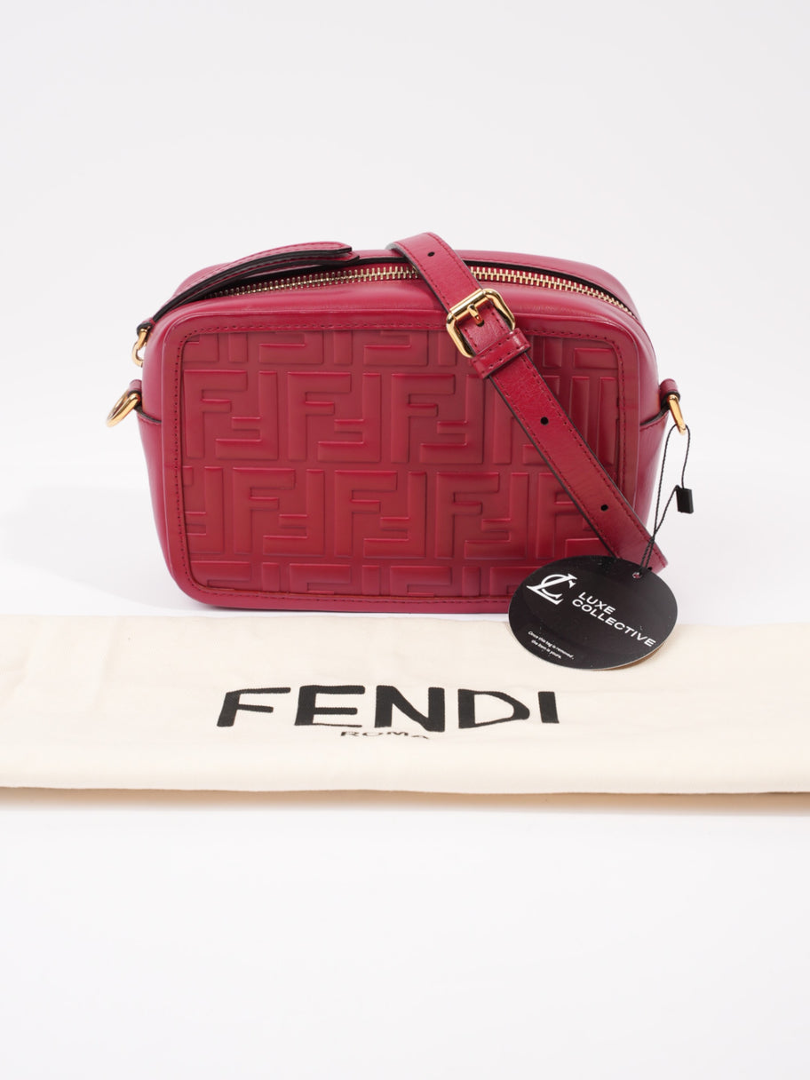 Fendi Camera Bag Red Leather Mini Image 10