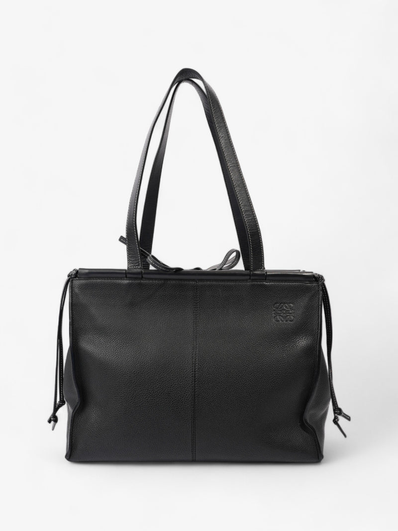  Loewe Cushion Tote Black Leather