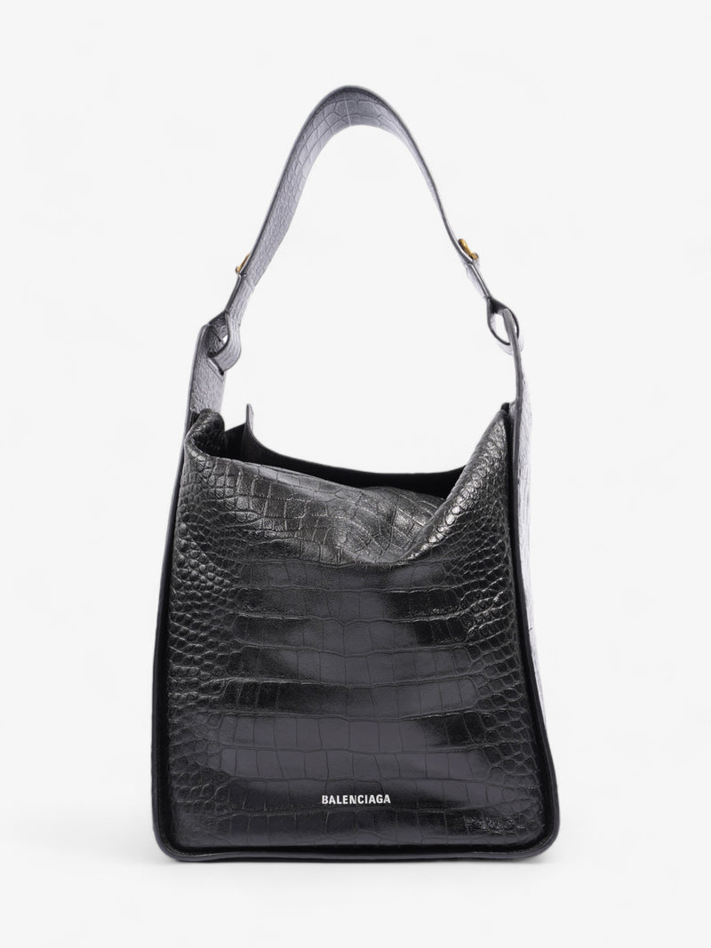  Balenciaga Tool 2.0 North-South Tote Black Leather