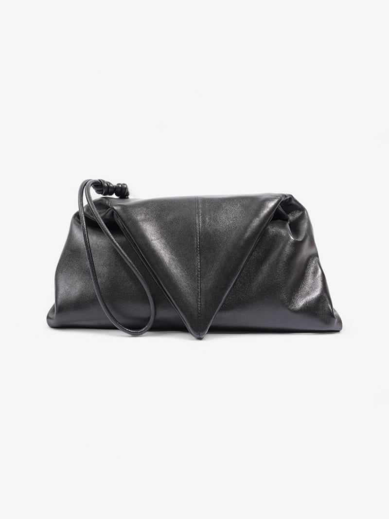  Bottega Veneta The Trine Clutch Black Leather