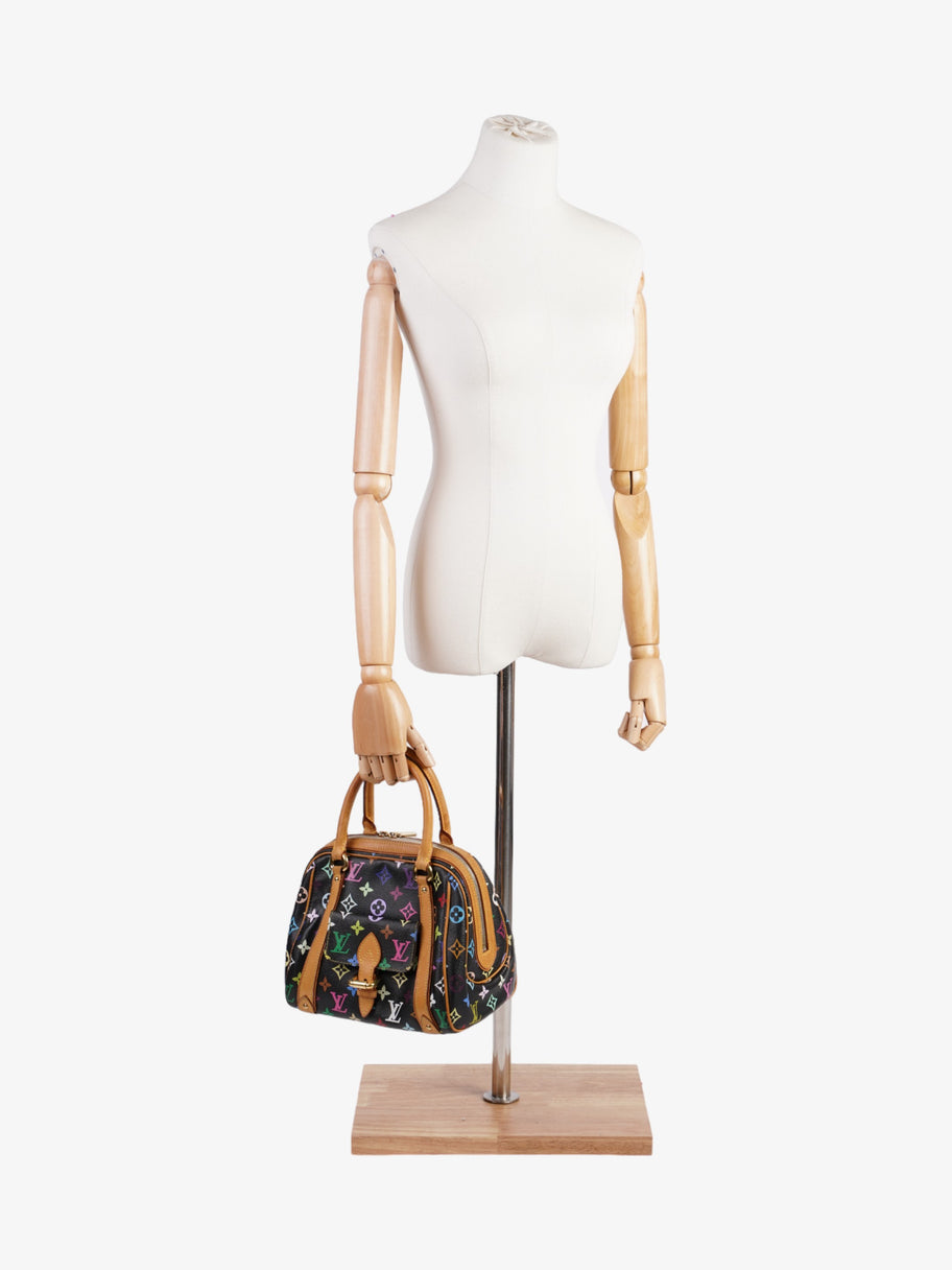 Louis Vuitton x Takashi Murakami Priscilla Black Multicoloured Monogram Coated Canvas Image 2