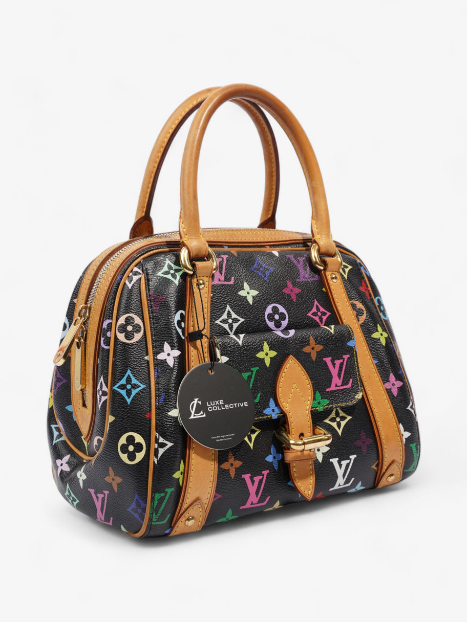 Louis Vuitton x Takashi Murakami Priscilla Black Multicoloured Monogram Coated Canvas Image 12