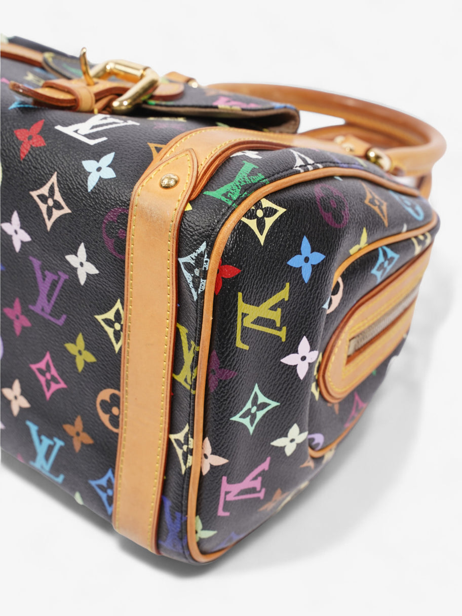 Louis Vuitton x Takashi Murakami Priscilla Black Multicoloured Monogram Coated Canvas Image 7