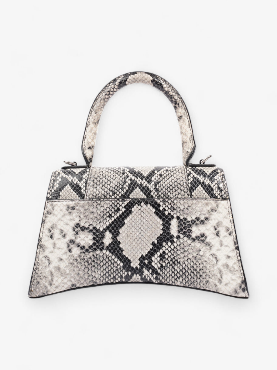 Balenciaga Hourglass Black And Grey Python Embossed Leather Small Image 4