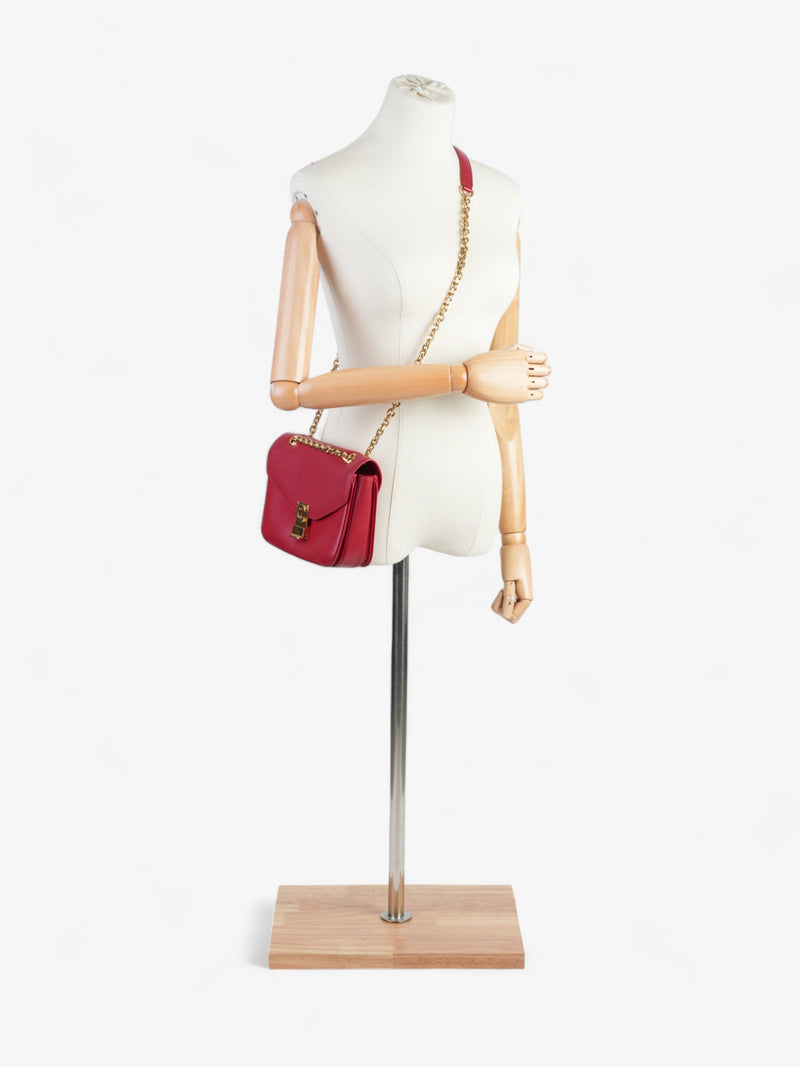  Celine C Bag Red Leather Medium