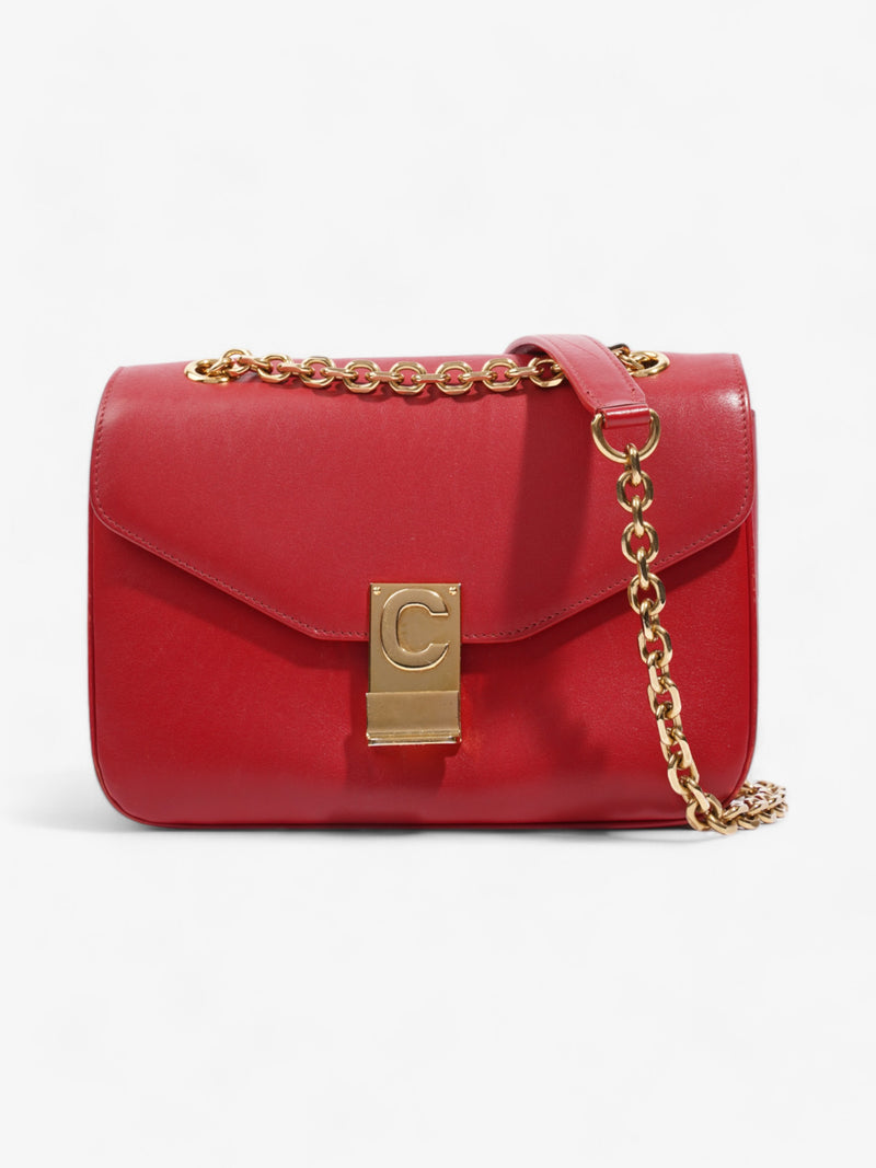  Celine C Bag Red Leather Medium