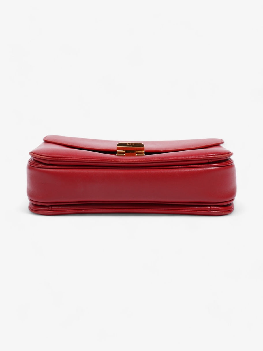 Celine C Bag Red Leather Medium Image 6