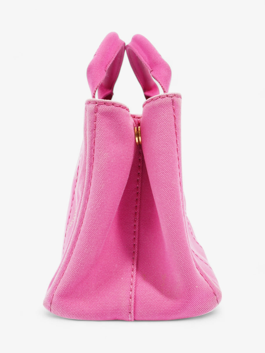 Prada Canapa Tote Pink Cotton Image 3