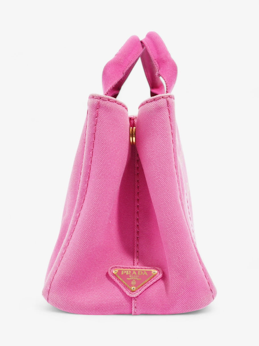 Prada Canapa Tote Pink Cotton Image 5