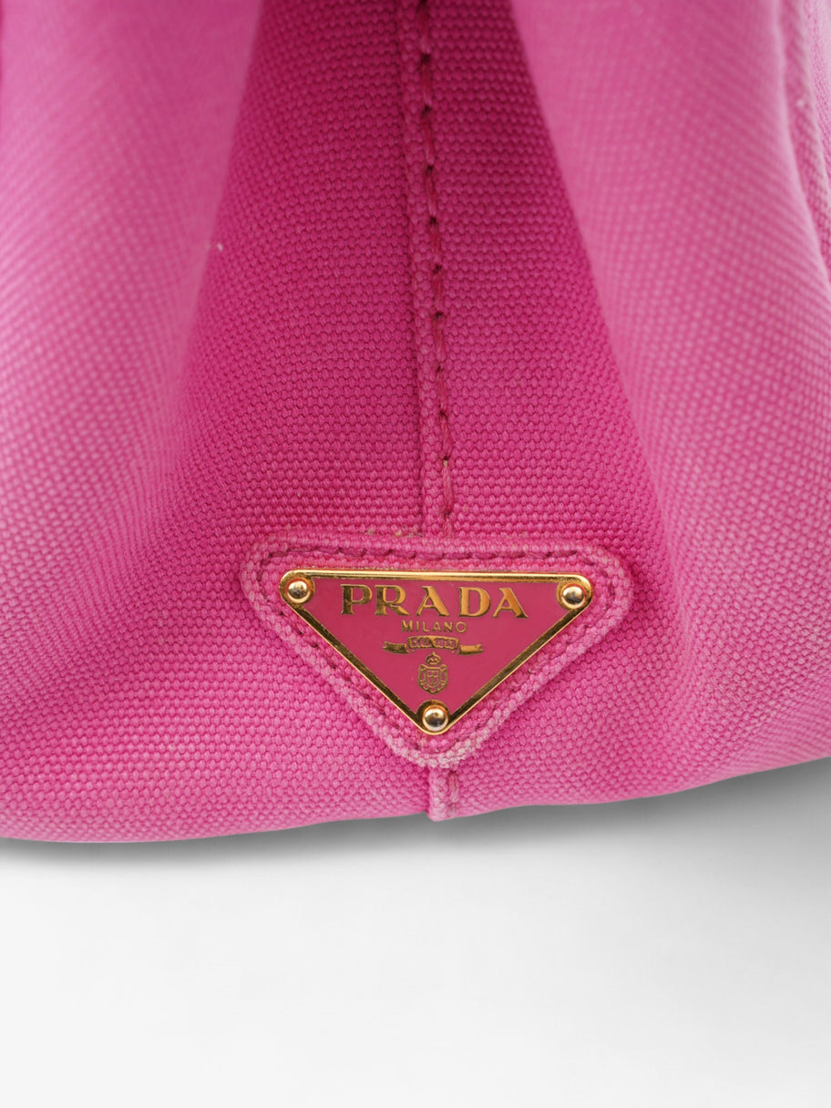 Prada Canapa Tote Pink Cotton Image 6