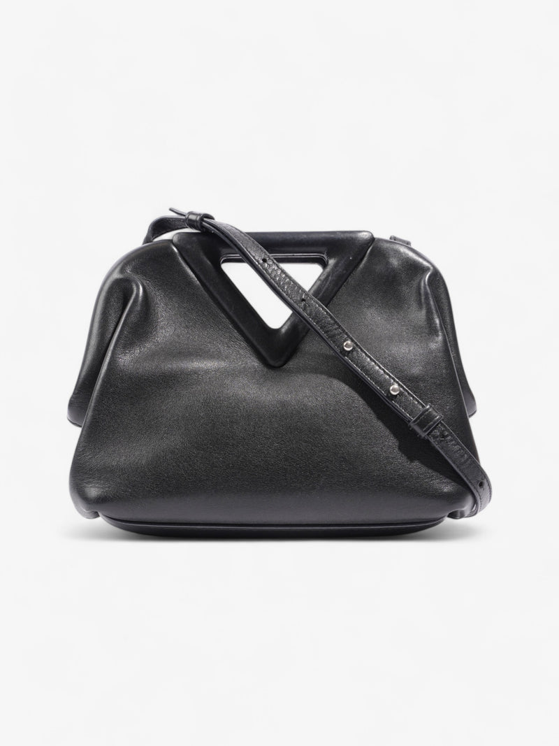  Bottega Veneta Point Bag Black Leatehr Small