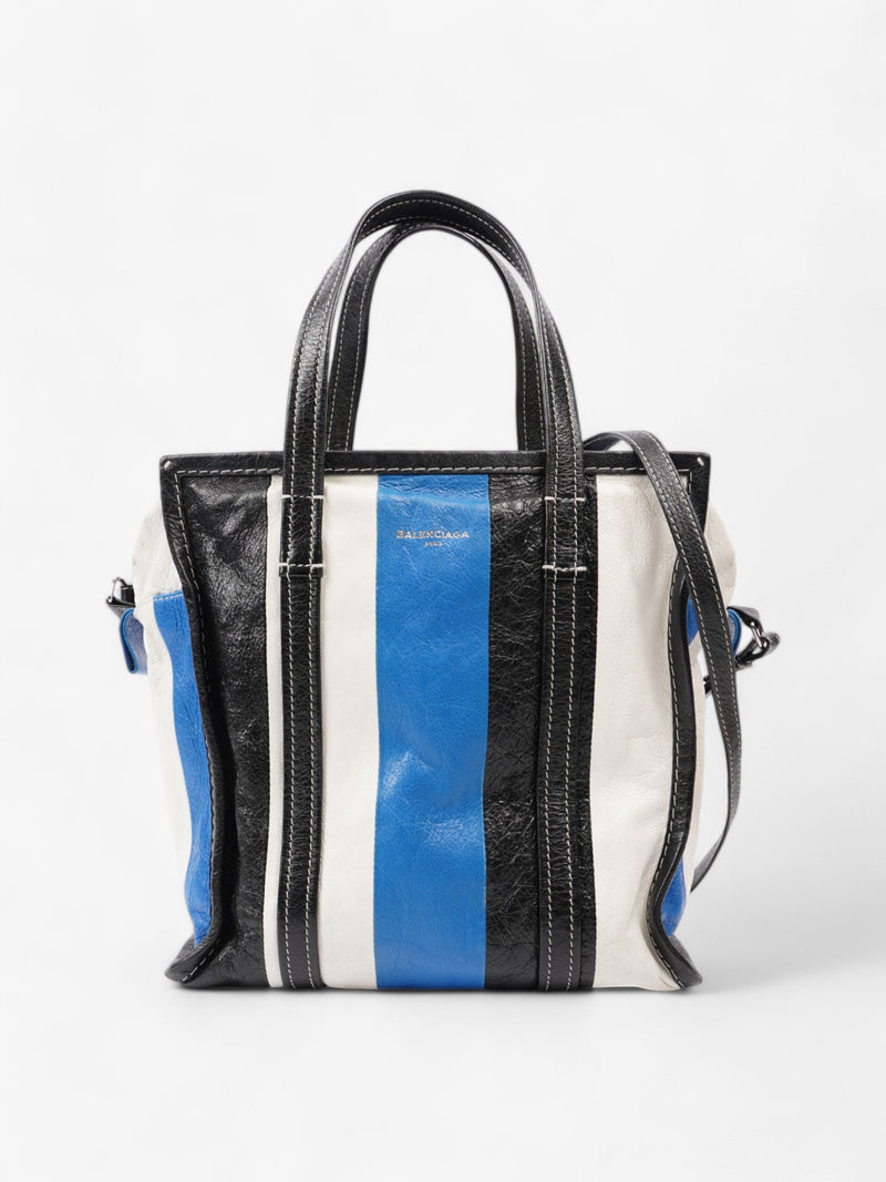  Balenciaga Bazar Shopper M Blue / Black Leather