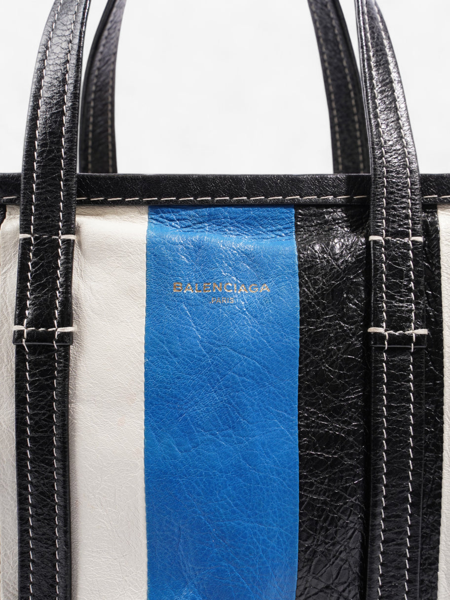 Balenciaga Bazar Shopper M Blue / Black Leather Image 7