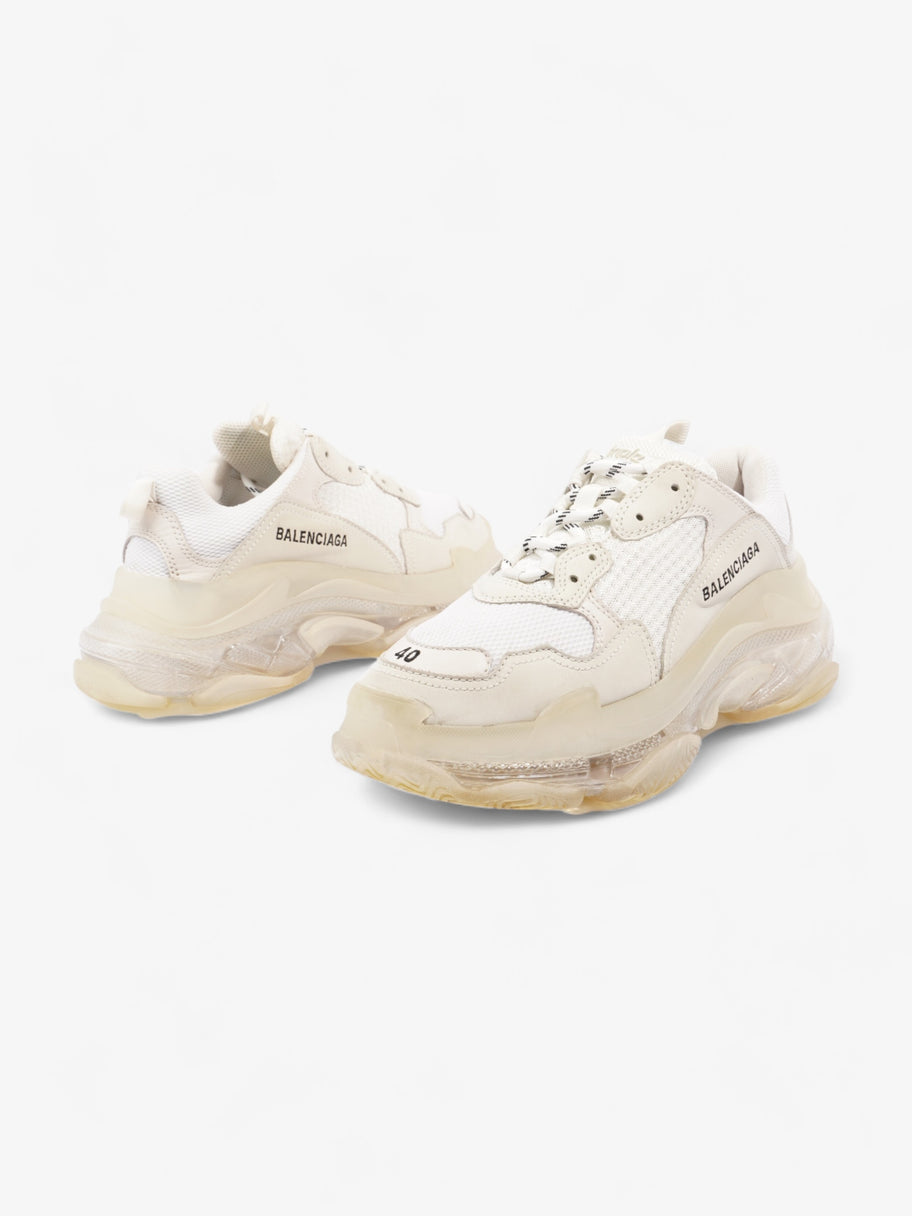 Triple S Clear Sole White Mesh EU 40 UK 7 Image 9