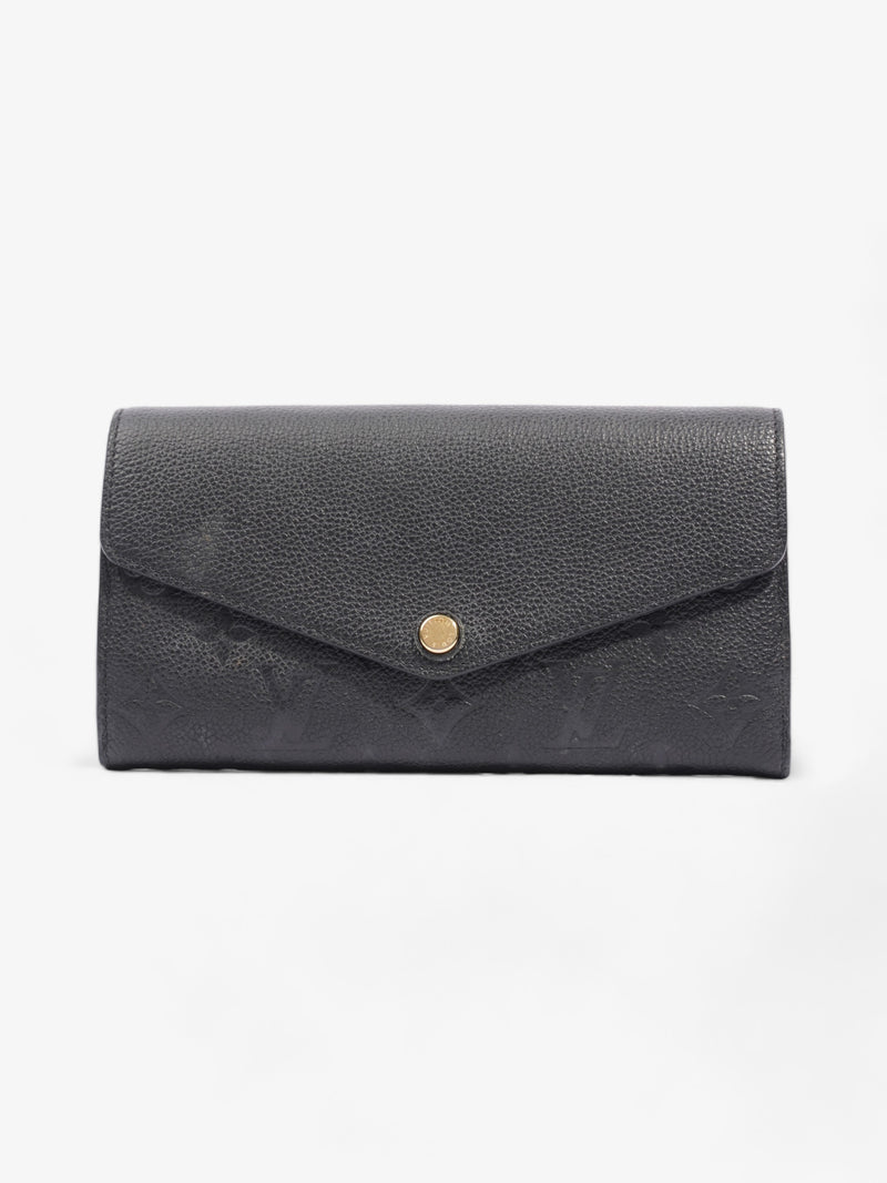  Sarah Wallet Black Empreinte Leather