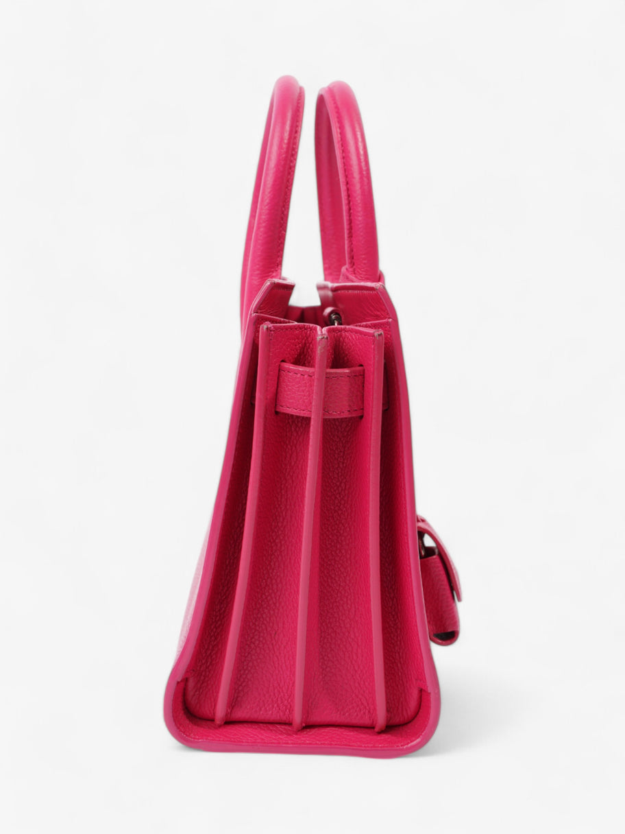 Saint Laurent Sac De Jour Lipstick Fuschia Calfskin Leather Nano Image 3