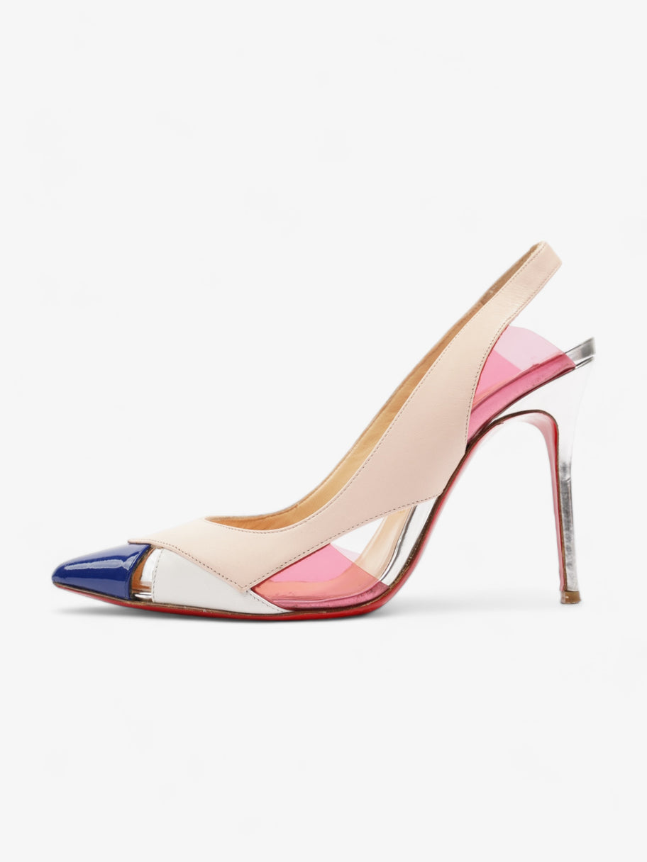 Christian Louboutin Air Chance 100 Nude / White / Blue Leather EU 35 UK 2 Image 5