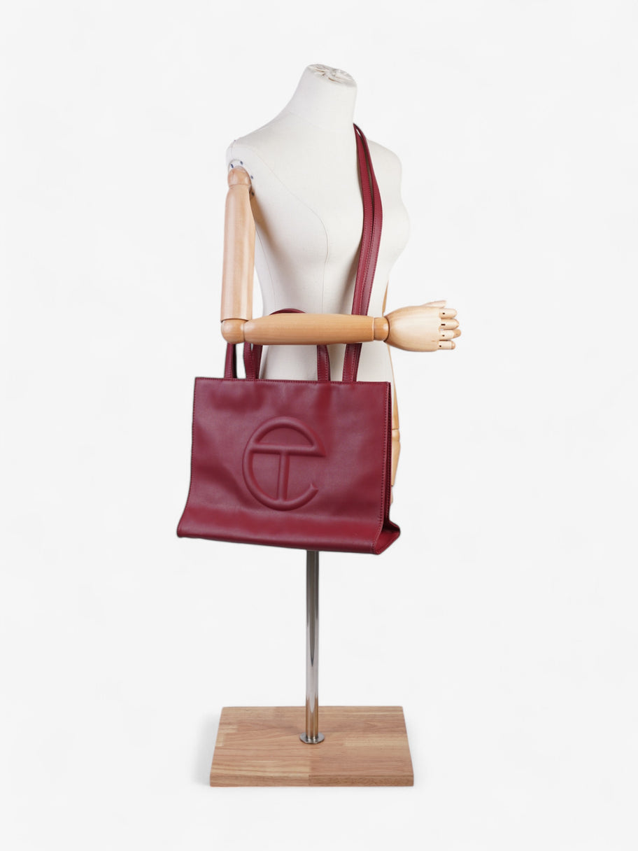 Telfar Shopping Bag Oxblood Polyurethane Medium Image 2