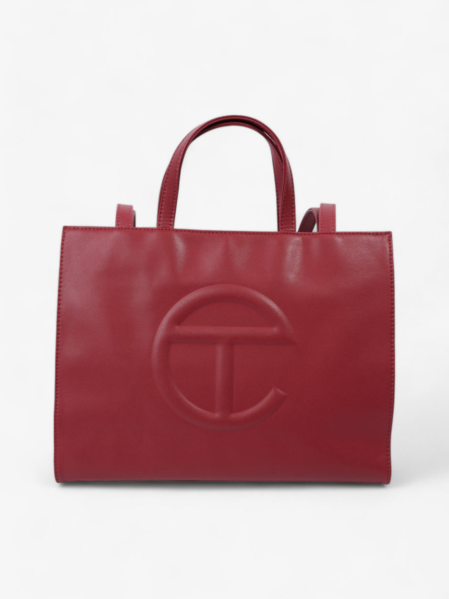 Telfar Shopping Bag Oxblood Polyurethane Medium Image 1