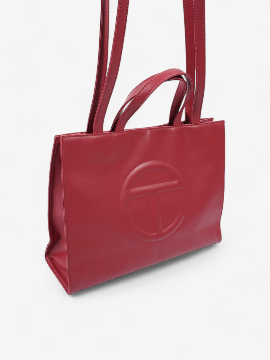 Telfar Shopping Bag Oxblood Polyurethane Medium Image 7