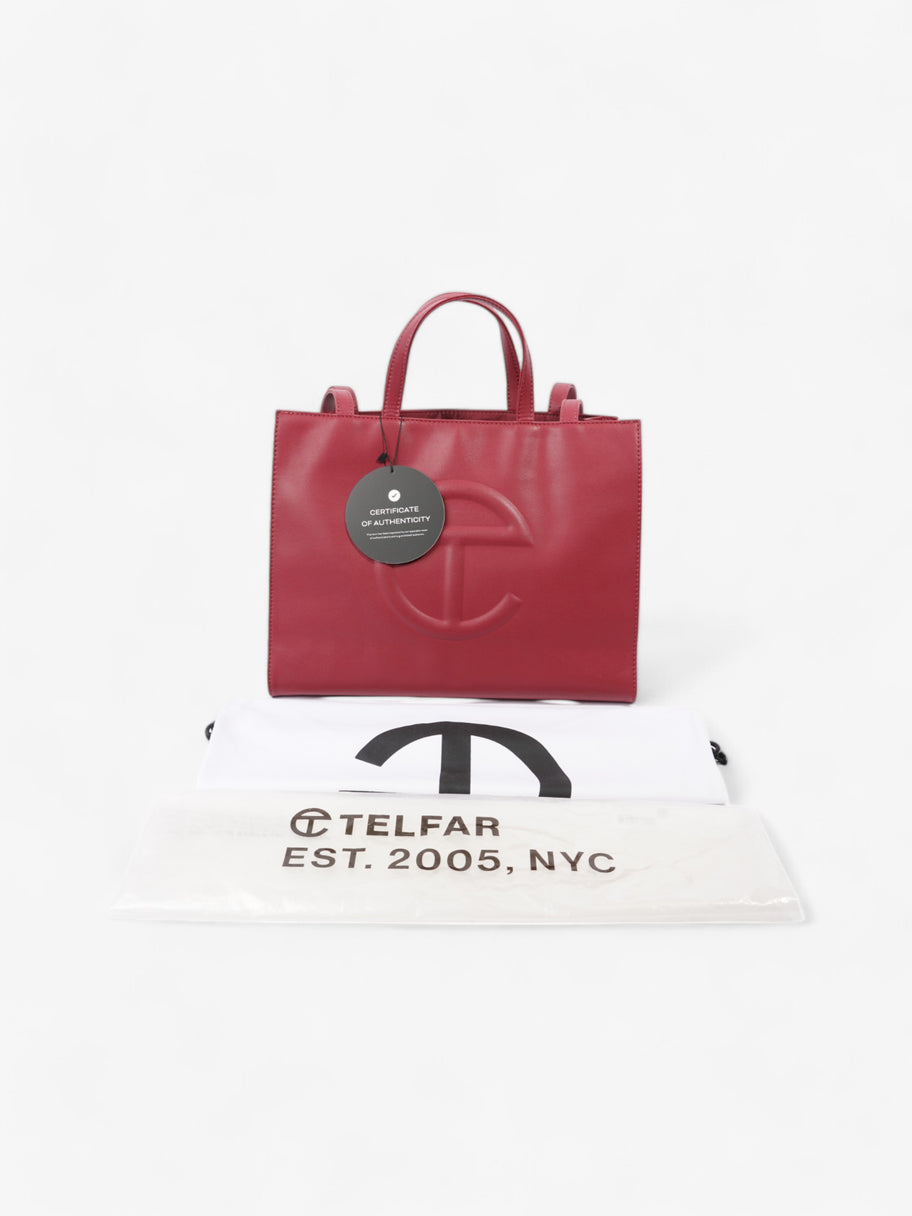 Telfar Shopping Bag Oxblood Polyurethane Medium Image 9