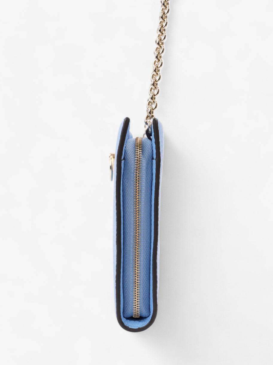 Mulberry Iris wallet on chain Cornflower Blue Leather Image 3