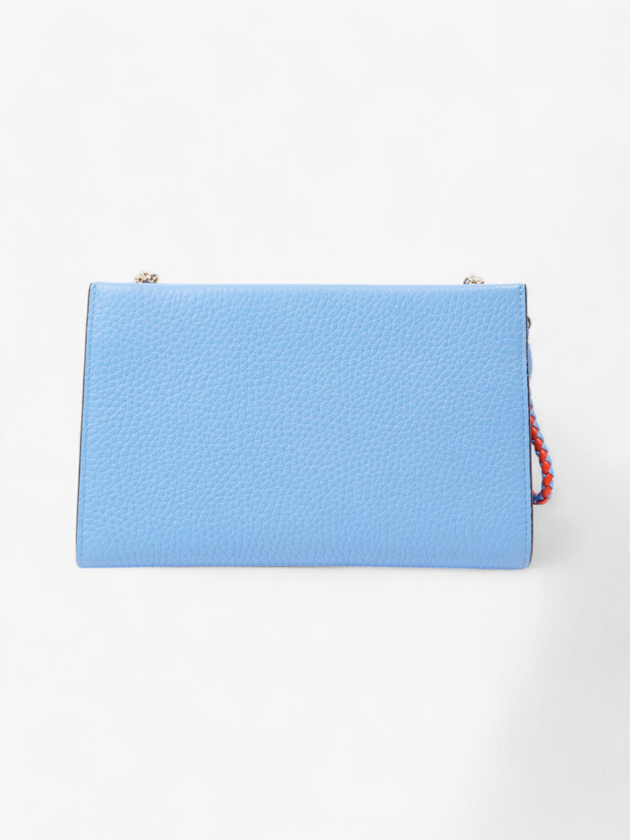 Mulberry Iris wallet on chain Cornflower Blue Leather Image 4