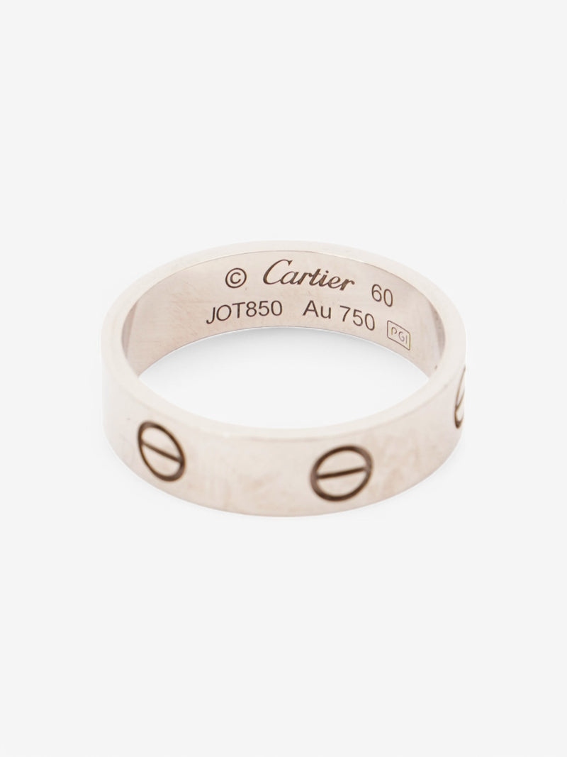  Cartier Love Ring Silver White Gold 60