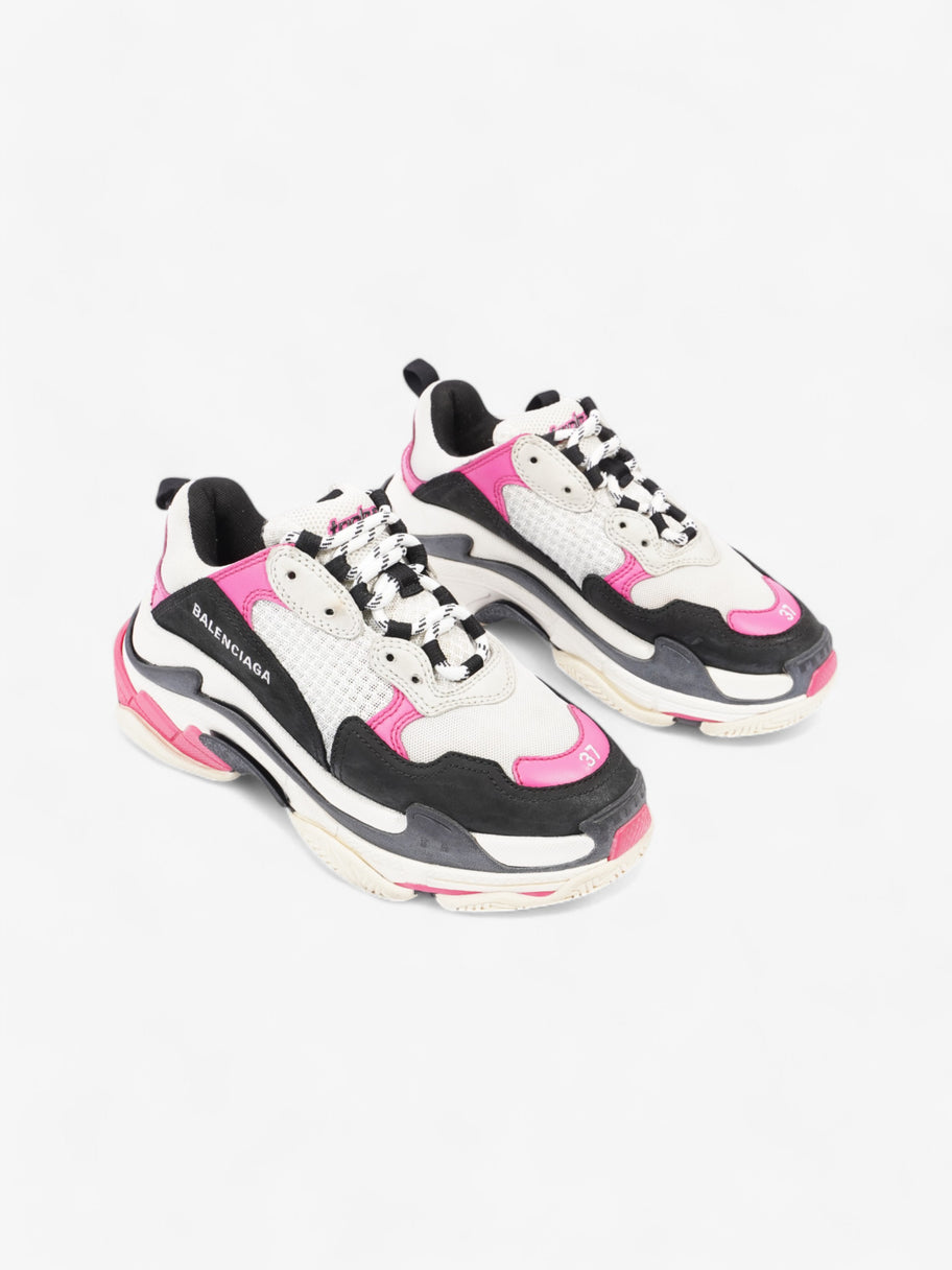 Balenciaga Triple S White / Pink / Black Mesh EU 37 UK 4 Image 2